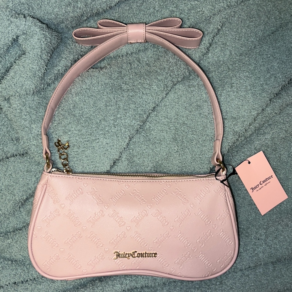 Juicy Couture Blush Pink Embossed Shoulder Bag
